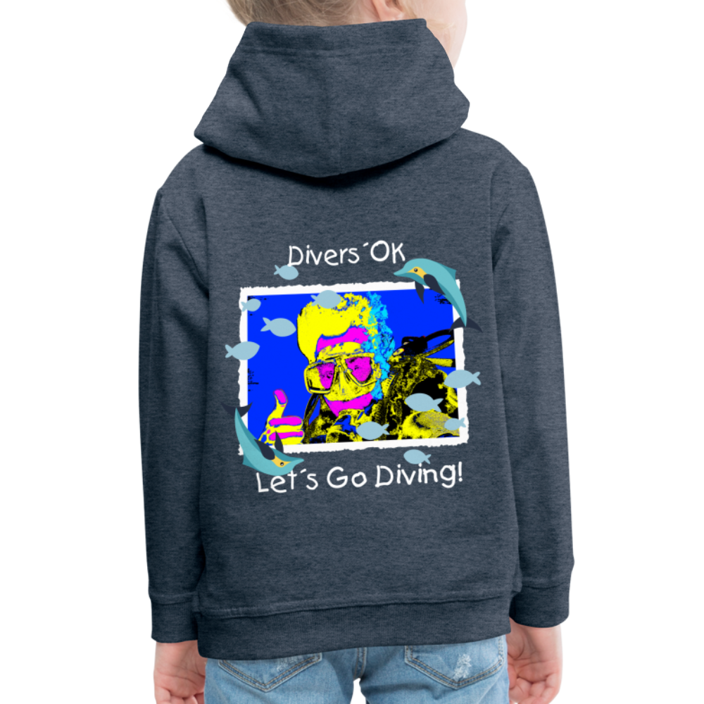 20.10.23 Taijn Torijn "Diver´s Ok - Let´s Go Diving" KINDER Premium Hoodie - Jeansblau