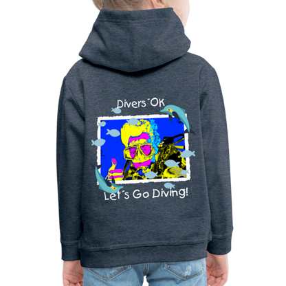 20.10.23 Taijn Torijn "Diver´s Ok - Let´s Go Diving" KINDER Premium Hoodie - Jeansblau