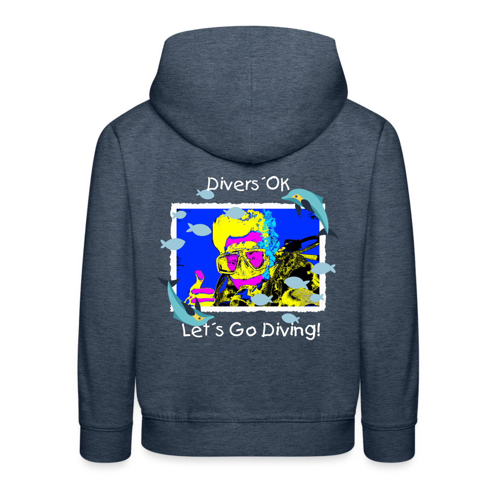 20.10.23 Taijn Torijn "Diver´s Ok - Let´s Go Diving" KINDER Premium Hoodie - Jeansblau