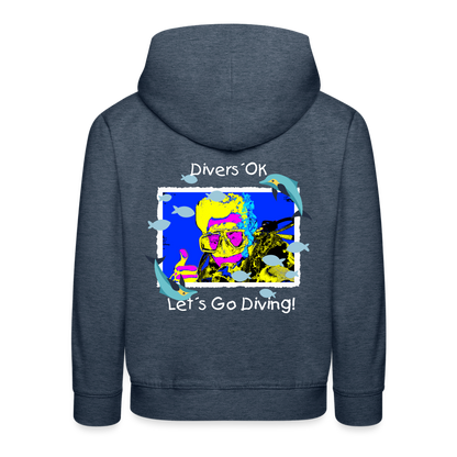 20.10.23 Taijn Torijn "Diver´s Ok - Let´s Go Diving" KINDER Premium Hoodie - Jeansblau