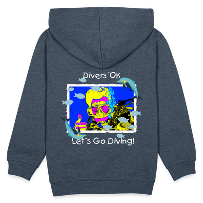 20.10.23 Taijn Torijn "Diver´s Ok - Let´s Go Diving" KINDER Premium Hoodie - Jeansblau