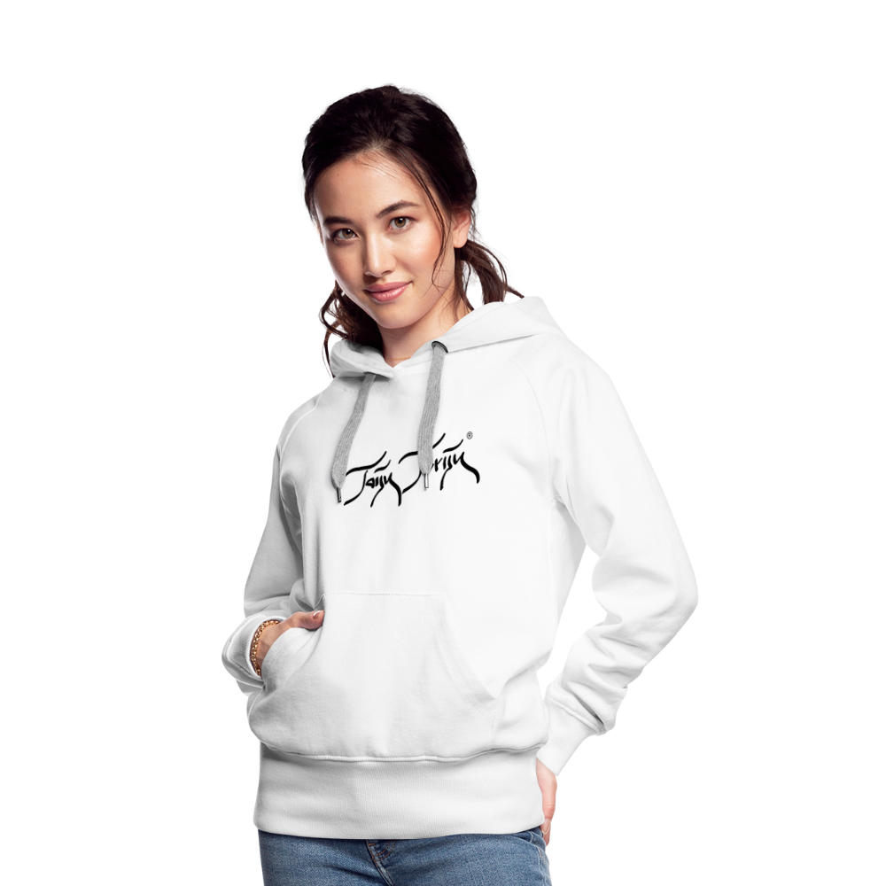 08.11.23 Taijn Torijn "Blacktip Reef Sharks - Bora Bora" - DAMEN Premium Hoodie - Mint - weiß