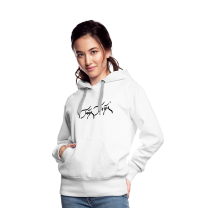 08.11.23 Taijn Torijn "Blacktip Reef Sharks - Bora Bora" - DAMEN Premium Hoodie - Mint - weiß