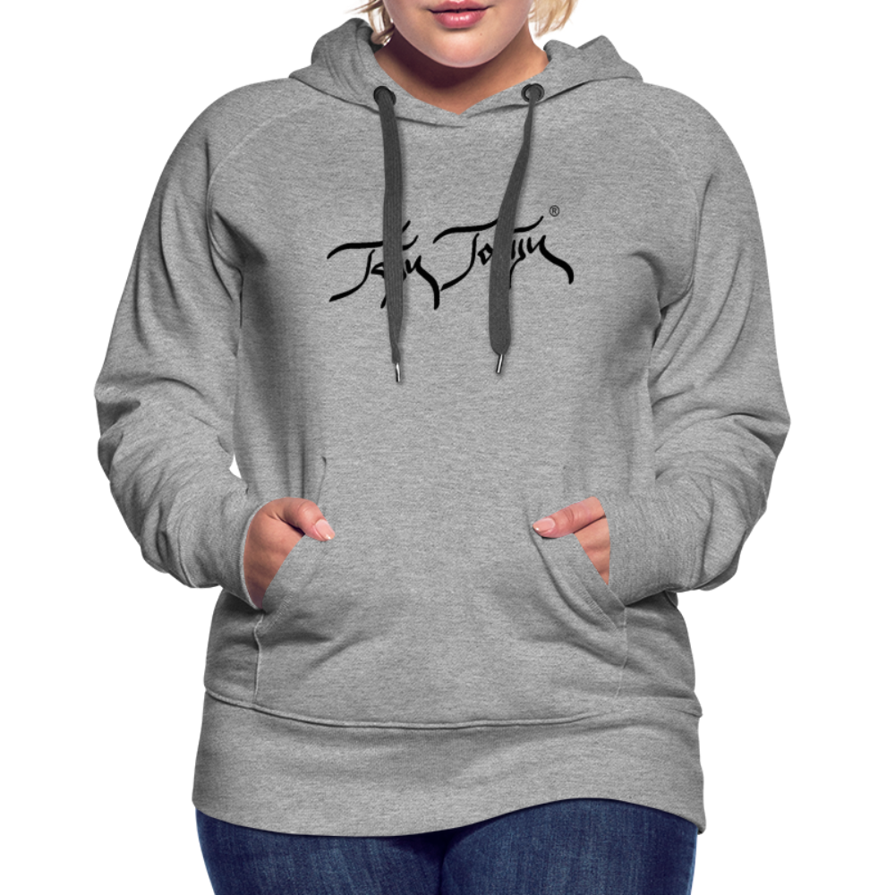 08.11.23 Taijn Torijn "Blacktip Reef Sharks - Bora Bora" - DAMEN Premium Hoodie - Mint - Grau meliert