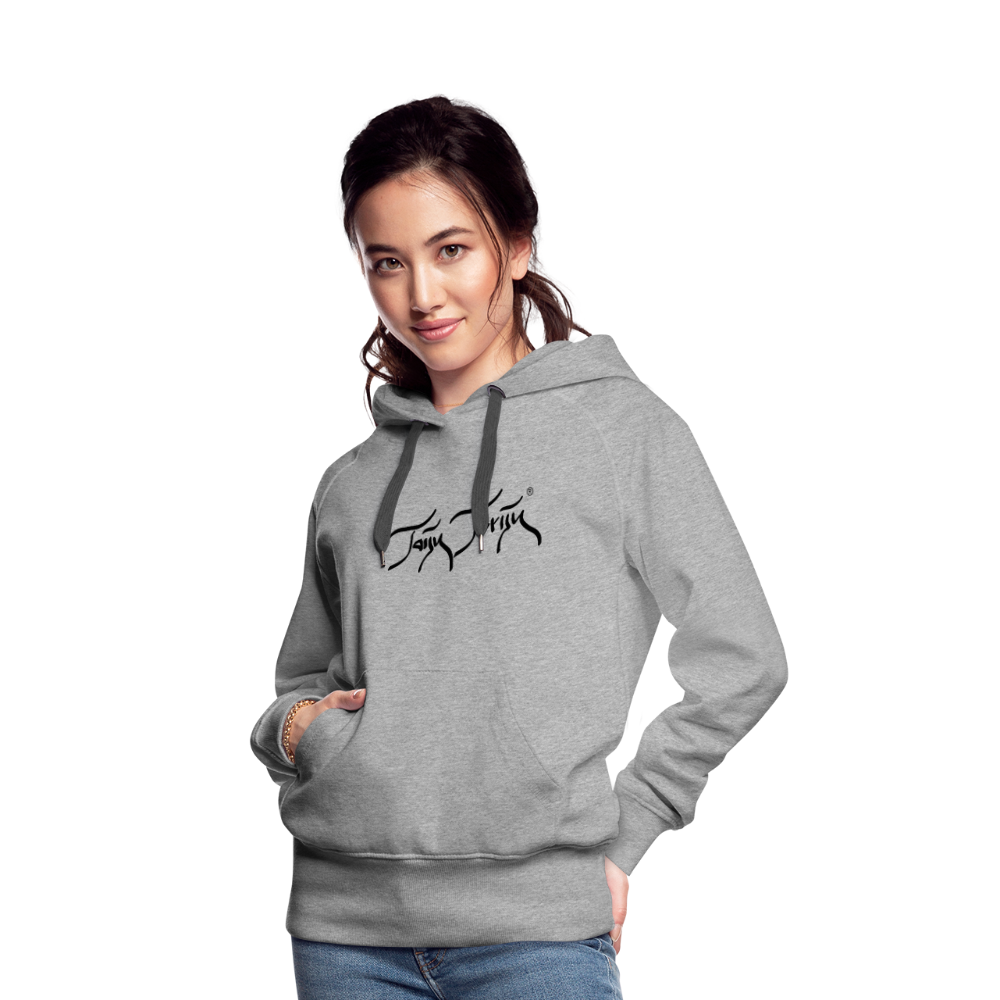 08.11.23 Taijn Torijn "Blacktip Reef Sharks - Bora Bora" - DAMEN Premium Hoodie - Mint - Grau meliert