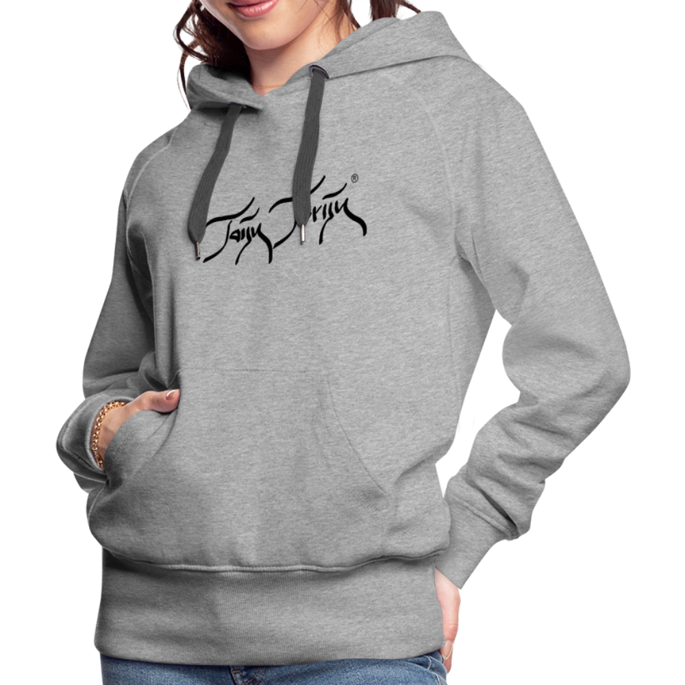 08.11.23 Taijn Torijn "Blacktip Reef Sharks - Bora Bora" - DAMEN Premium Hoodie - Mint - Grau meliert