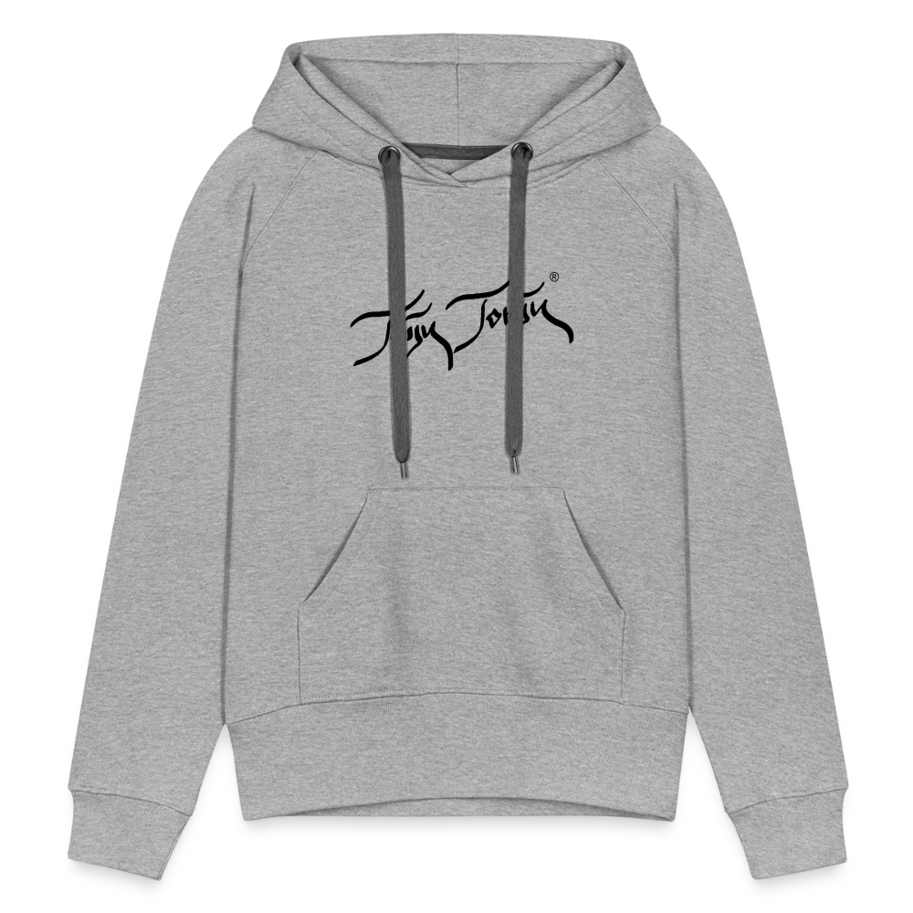 08.11.23 Taijn Torijn "Blacktip Reef Sharks - Bora Bora" - DAMEN Premium Hoodie - Mint - Grau meliert