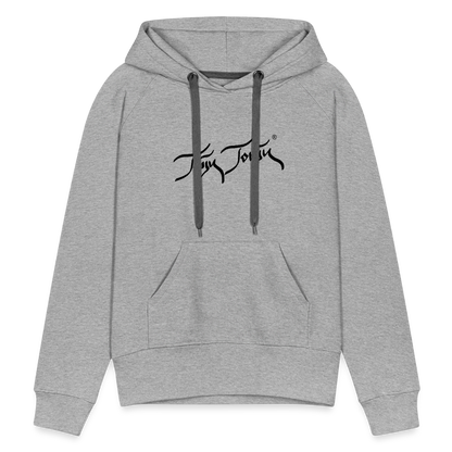 08.11.23 Taijn Torijn "Blacktip Reef Sharks - Bora Bora" - DAMEN Premium Hoodie - Mint - Grau meliert