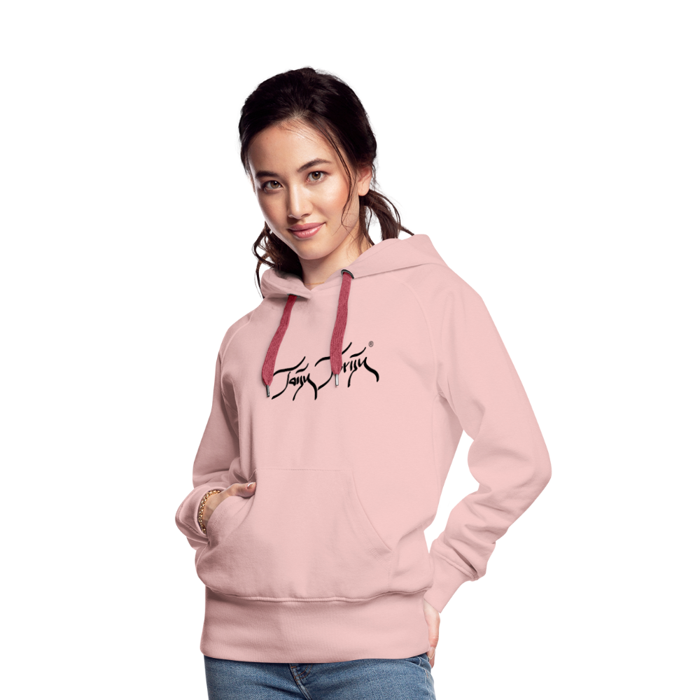 08.11.23 Taijn Torijn "Blacktip Reef Sharks - Bora Bora" - DAMEN Premium Hoodie - Mint - Kristallrosa