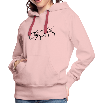 08.11.23 Taijn Torijn "Blacktip Reef Sharks - Bora Bora" - DAMEN Premium Hoodie - Mint - Kristallrosa