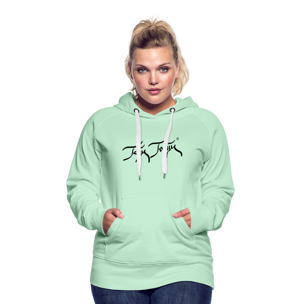 08.11.23 Taijn Torijn "Blacktip Reef Sharks - Bora Bora" - DAMEN Premium Hoodie - Mint - helles Mintgrün