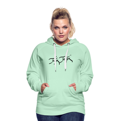 08.11.23 Taijn Torijn "Blacktip Reef Sharks - Bora Bora" - DAMEN Premium Hoodie - Mint - helles Mintgrün