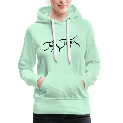 08.11.23 Taijn Torijn "Blacktip Reef Sharks - Bora Bora" - DAMEN Premium Hoodie - Mint - helles Mintgrün