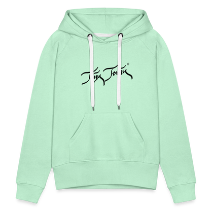 08.11.23 Taijn Torijn "Blacktip Reef Sharks - Bora Bora" - DAMEN Premium Hoodie - Mint - helles Mintgrün