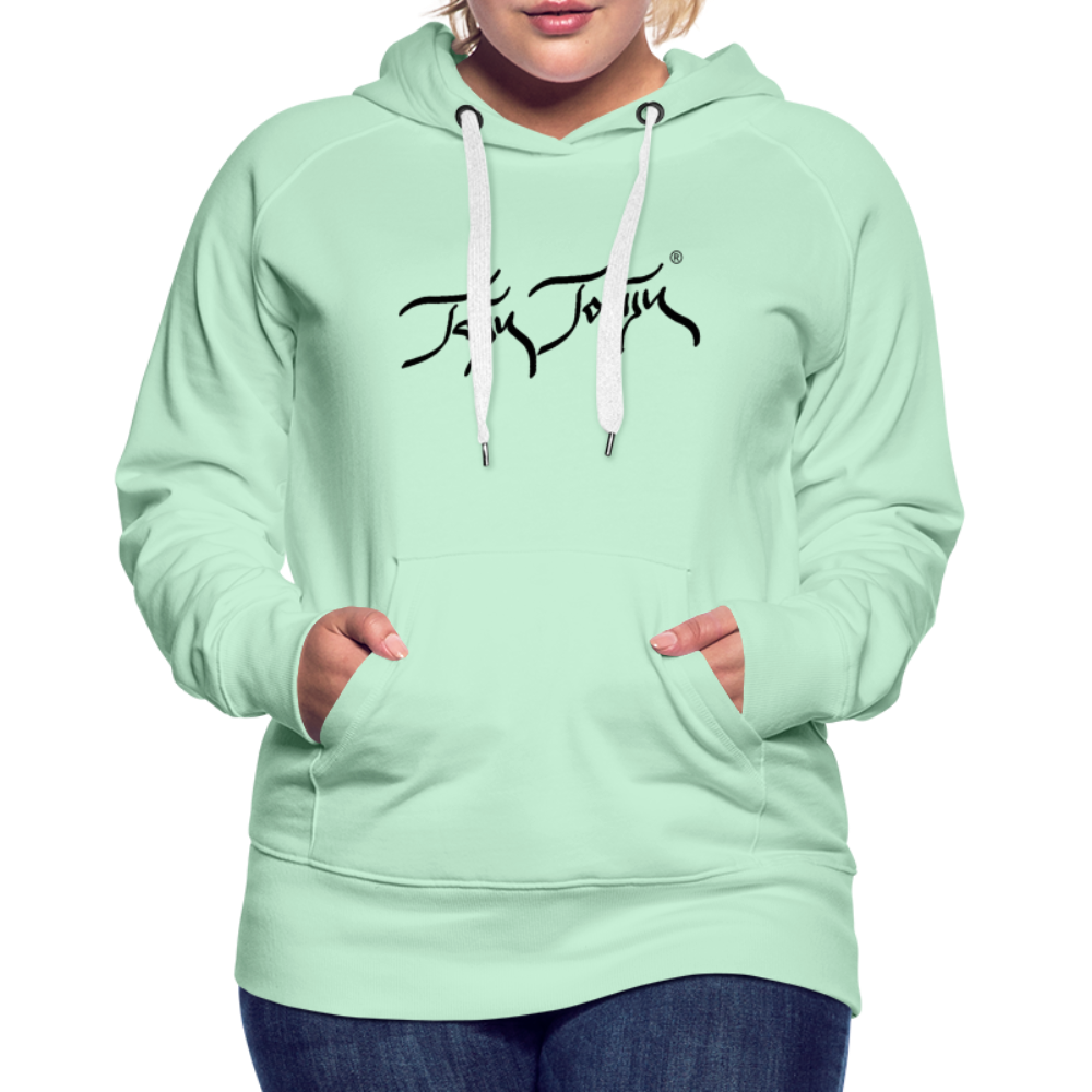 08.11.23 Taijn Torijn "Blacktip Reef Sharks - Bora Bora" - DAMEN Premium Hoodie - Mint - helles Mintgrün