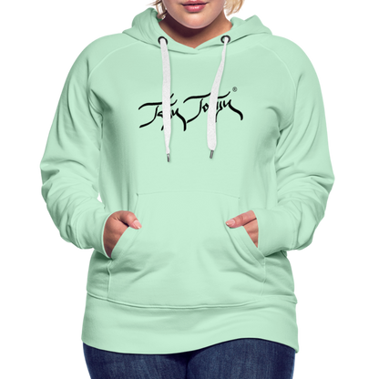 08.11.23 Taijn Torijn "Blacktip Reef Sharks - Bora Bora" - DAMEN Premium Hoodie - Mint - helles Mintgrün