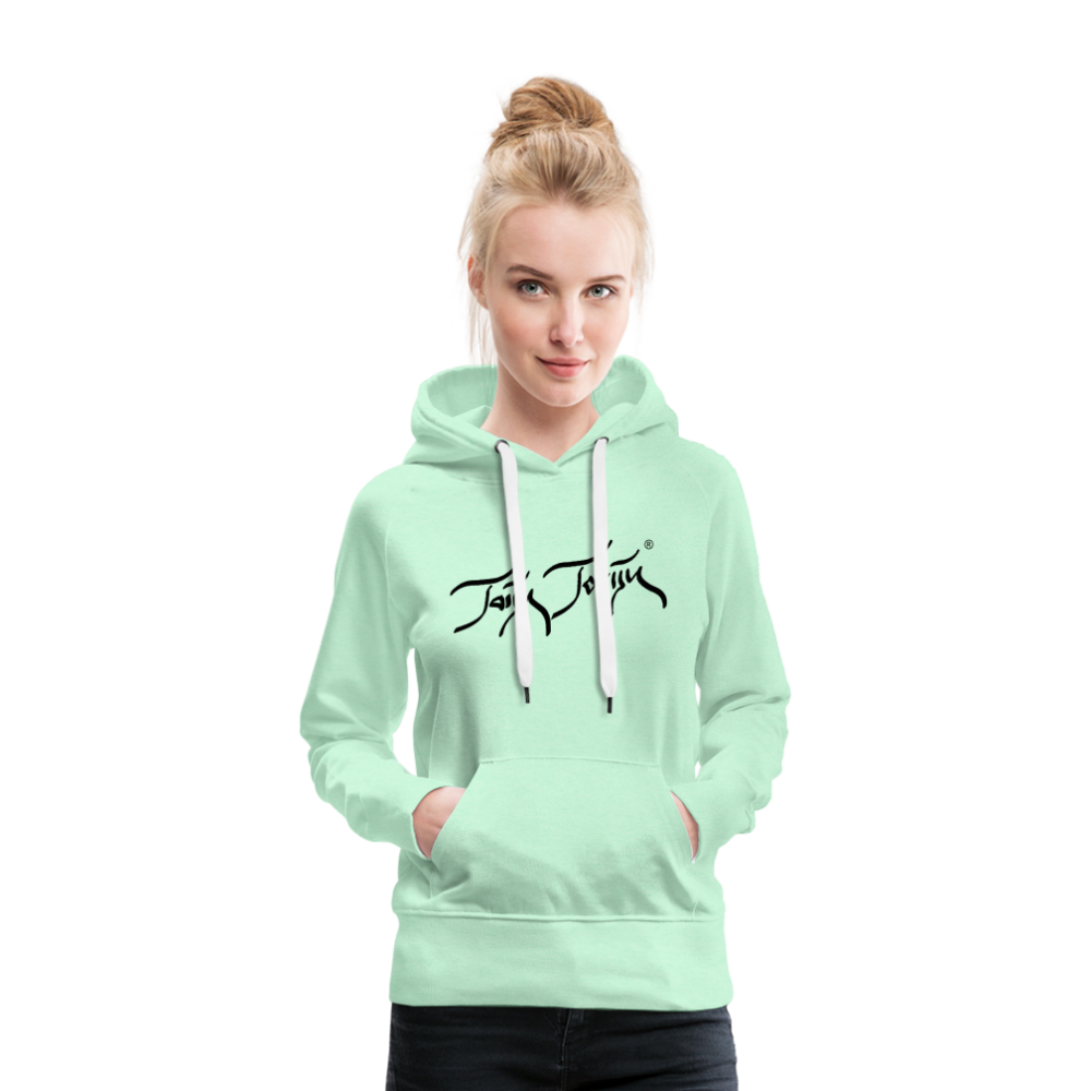 08.11.23 Taijn Torijn "Blacktip Reef Sharks - Bora Bora" - DAMEN Premium Hoodie - Mint - helles Mintgrün