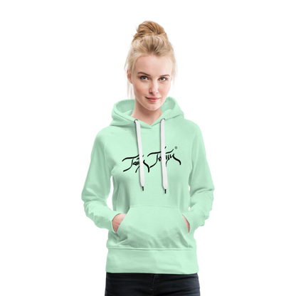 08.11.23 Taijn Torijn "Blacktip Reef Sharks - Bora Bora" - DAMEN Premium Hoodie - Mint - helles Mintgrün