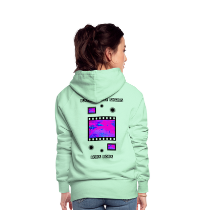 08.11.23 Taijn Torijn "Blacktip Reef Sharks - Bora Bora" - DAMEN Premium Hoodie - Mint - helles Mintgrün