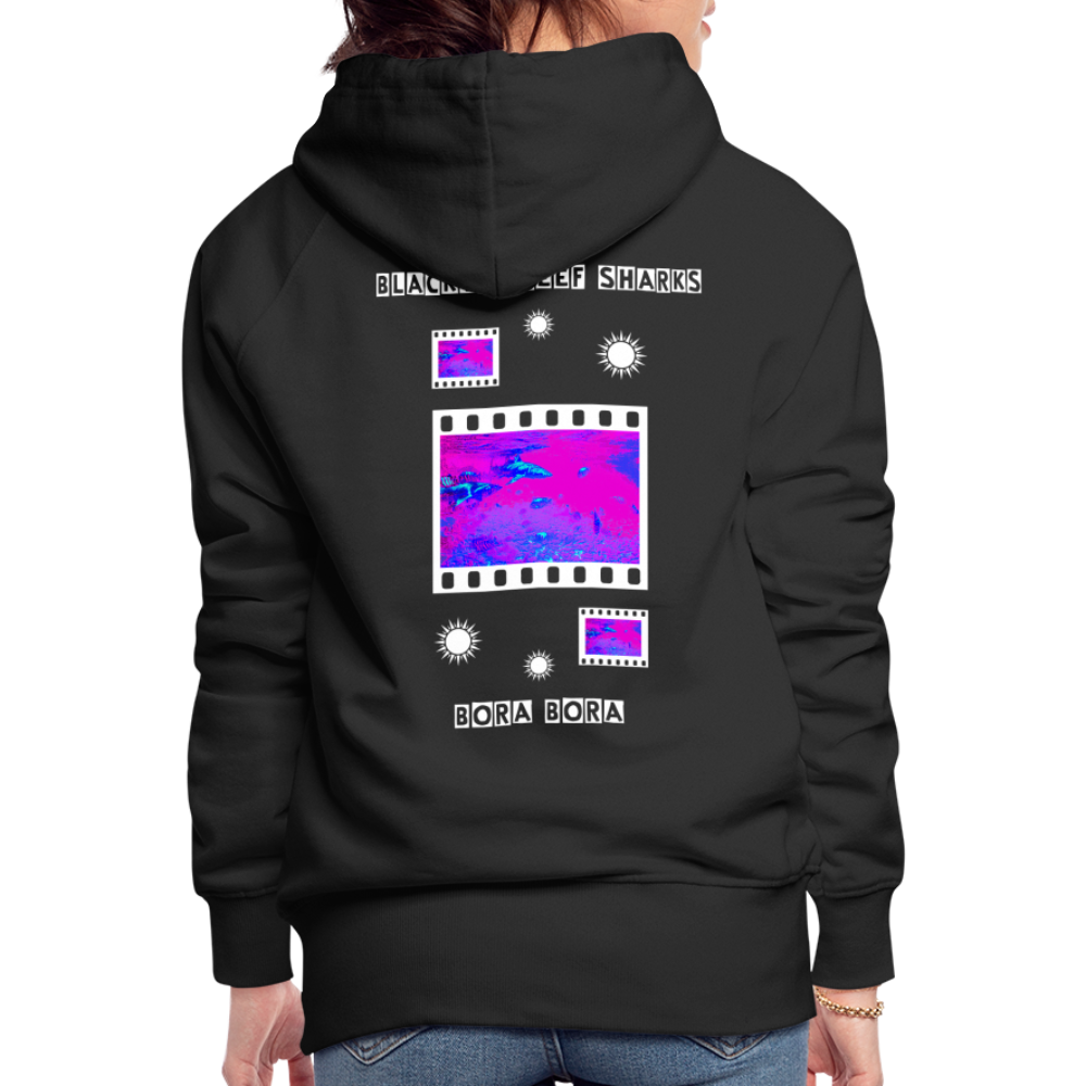 08.11.23 Taijn Torijn "Blacktip Reef Sharks - Bora Bora" - DAMEN Premium Hoodie Purple - Schwarz