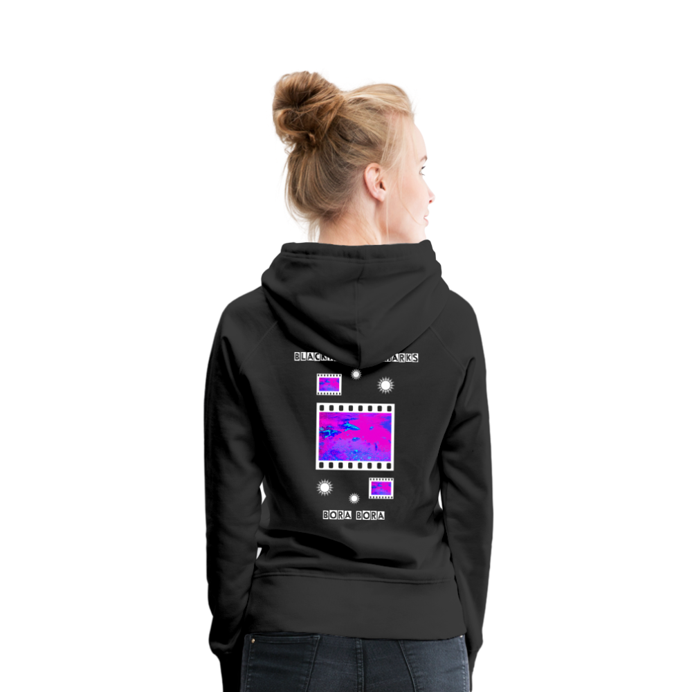 08.11.23 Taijn Torijn "Blacktip Reef Sharks - Bora Bora" - DAMEN Premium Hoodie Purple - Schwarz