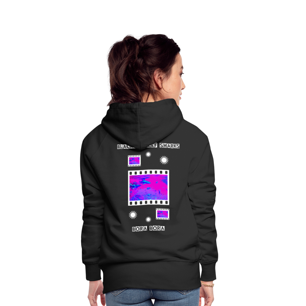 08.11.23 Taijn Torijn "Blacktip Reef Sharks - Bora Bora" - DAMEN Premium Hoodie Purple - Schwarz