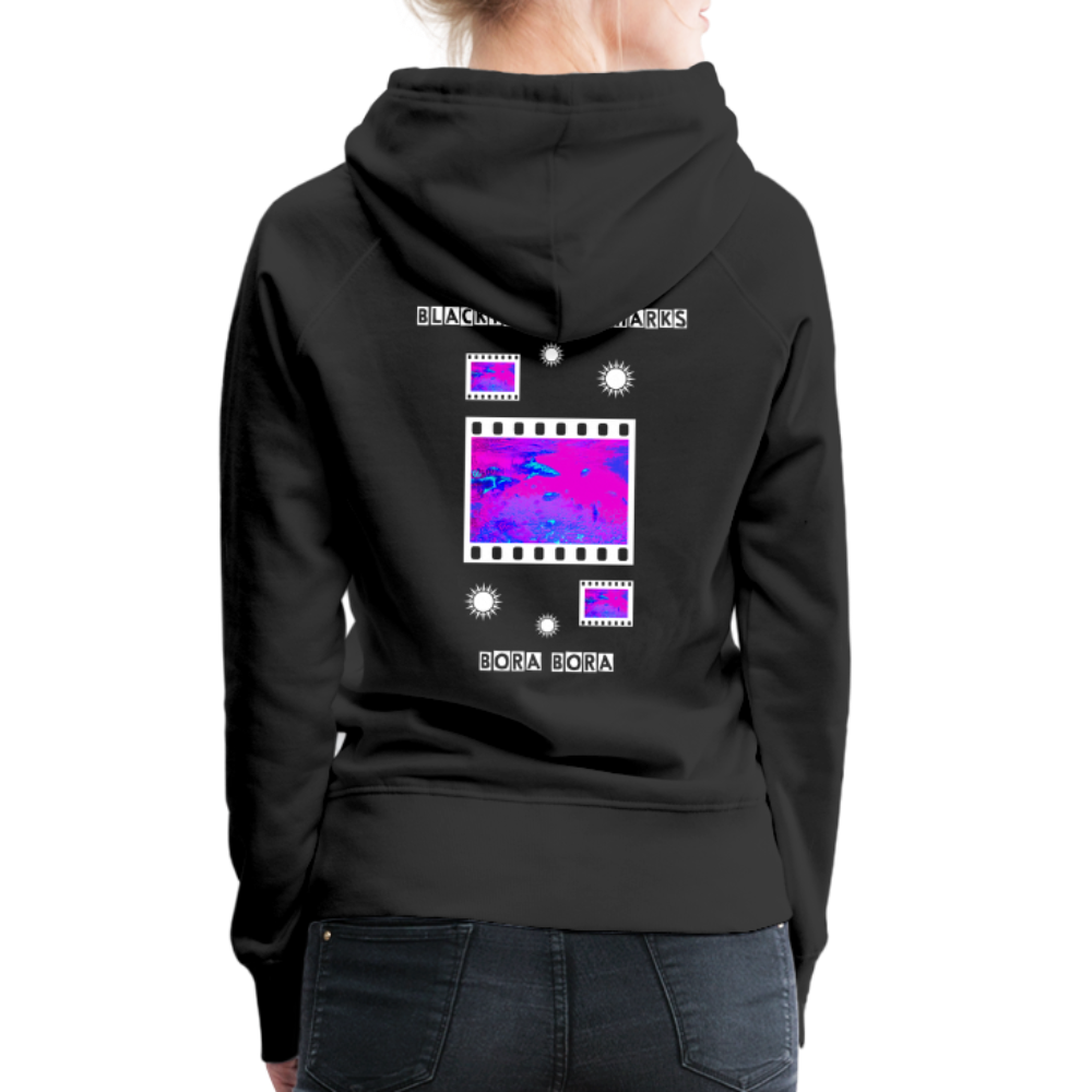 08.11.23 Taijn Torijn "Blacktip Reef Sharks - Bora Bora" - DAMEN Premium Hoodie Purple - Schwarz