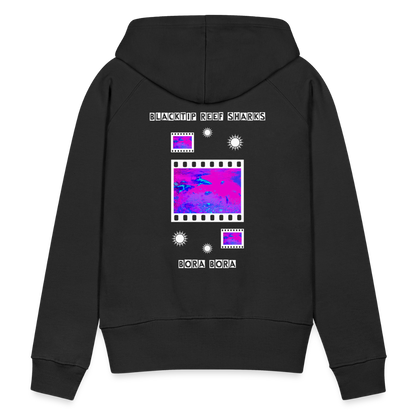 08.11.23 Taijn Torijn "Blacktip Reef Sharks - Bora Bora" - DAMEN Premium Hoodie Purple - Schwarz