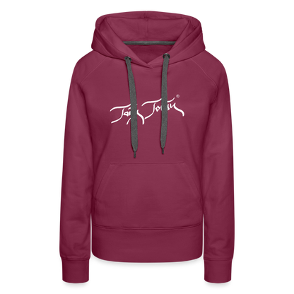 08.11.23 Taijn Torijn "Blacktip Reef Sharks - Bora Bora" - DAMEN Premium Hoodie Purple - Bordeaux