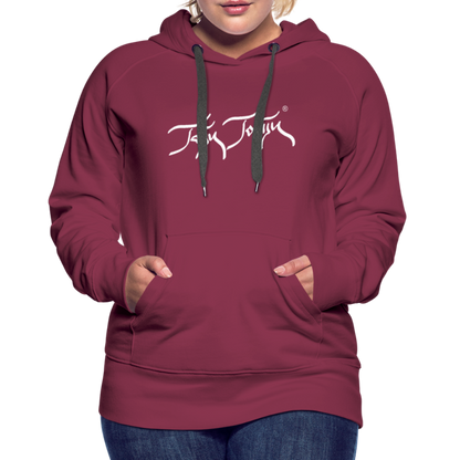 08.11.23 Taijn Torijn "Blacktip Reef Sharks - Bora Bora" - DAMEN Premium Hoodie Purple - Bordeaux