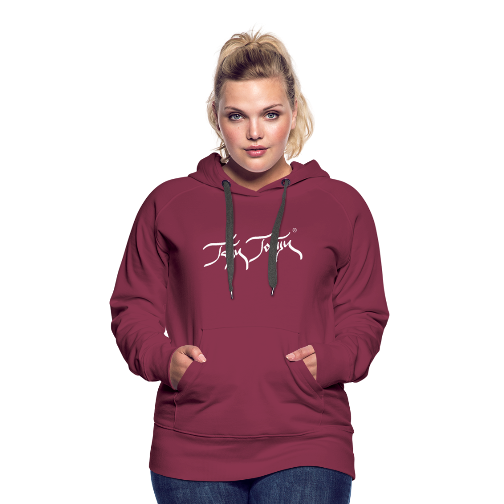 08.11.23 Taijn Torijn "Blacktip Reef Sharks - Bora Bora" - DAMEN Premium Hoodie Purple - Bordeaux