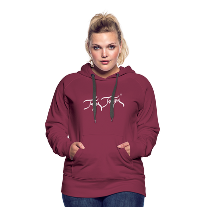 08.11.23 Taijn Torijn "Blacktip Reef Sharks - Bora Bora" - DAMEN Premium Hoodie Purple - Bordeaux