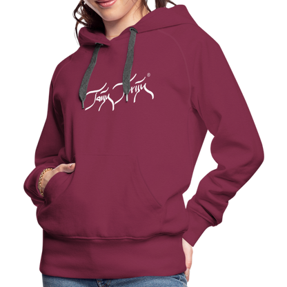 08.11.23 Taijn Torijn "Blacktip Reef Sharks - Bora Bora" - DAMEN Premium Hoodie Purple - Bordeaux