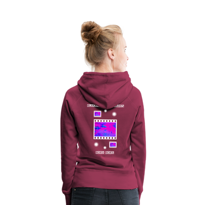 08.11.23 Taijn Torijn "Blacktip Reef Sharks - Bora Bora" - DAMEN Premium Hoodie Purple - Bordeaux