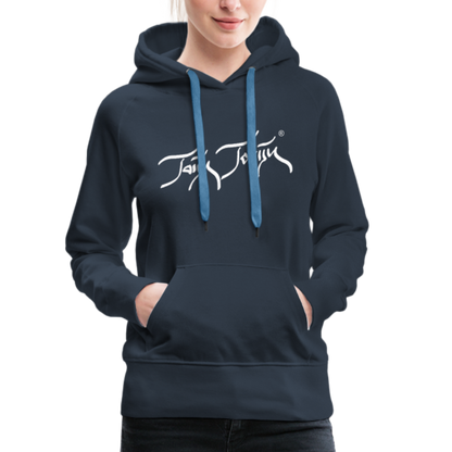 08.11.23 Taijn Torijn "Blacktip Reef Sharks - Bora Bora" - DAMEN Premium Hoodie Purple - Navy