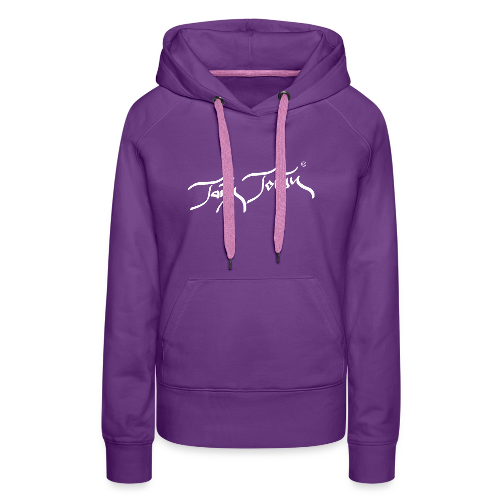 08.11.23 Taijn Torijn "Blacktip Reef Sharks - Bora Bora" - DAMEN Premium Hoodie Purple - Purple