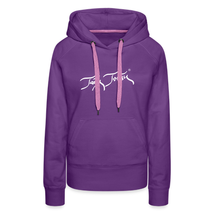 08.11.23 Taijn Torijn "Blacktip Reef Sharks - Bora Bora" - DAMEN Premium Hoodie Purple - Purple