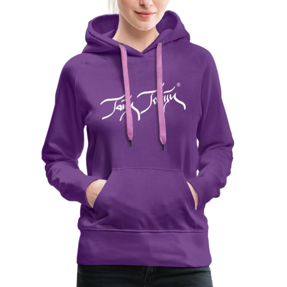 08.11.23 Taijn Torijn "Blacktip Reef Sharks - Bora Bora" - DAMEN Premium Hoodie Purple - Purple