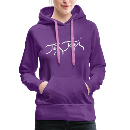 08.11.23 Taijn Torijn "Blacktip Reef Sharks - Bora Bora" - DAMEN Premium Hoodie Purple - Purple