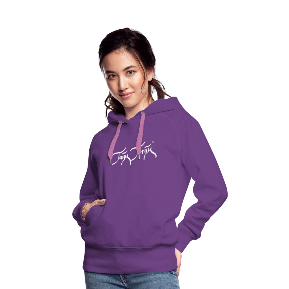 08.11.23 Taijn Torijn "Blacktip Reef Sharks - Bora Bora" - DAMEN Premium Hoodie Purple - Purple