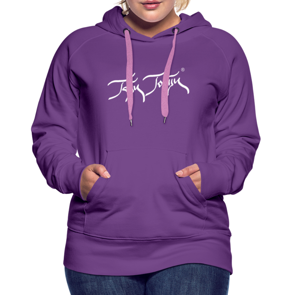 08.11.23 Taijn Torijn "Blacktip Reef Sharks - Bora Bora" - DAMEN Premium Hoodie Purple - Purple