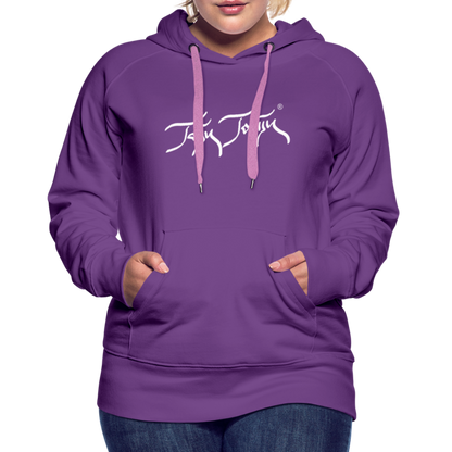 08.11.23 Taijn Torijn "Blacktip Reef Sharks - Bora Bora" - DAMEN Premium Hoodie Purple - Purple