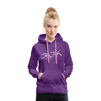 08.11.23 Taijn Torijn "Blacktip Reef Sharks - Bora Bora" - DAMEN Premium Hoodie Purple - Purple