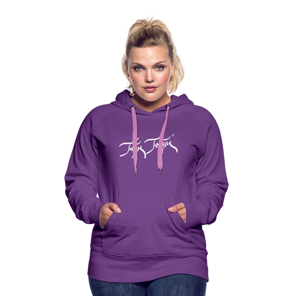 08.11.23 Taijn Torijn "Blacktip Reef Sharks - Bora Bora" - DAMEN Premium Hoodie Purple - Purple