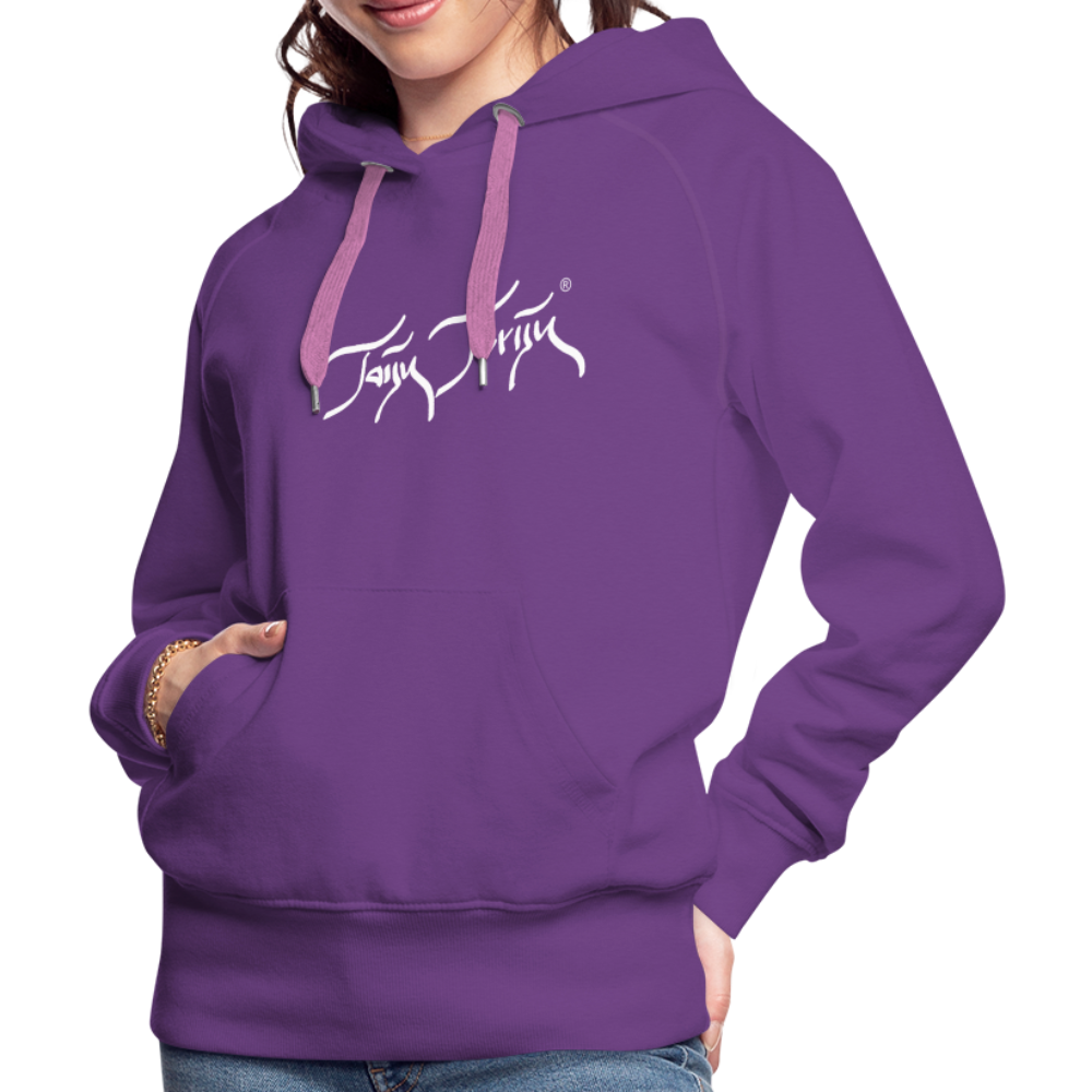 08.11.23 Taijn Torijn "Blacktip Reef Sharks - Bora Bora" - DAMEN Premium Hoodie Purple - Purple