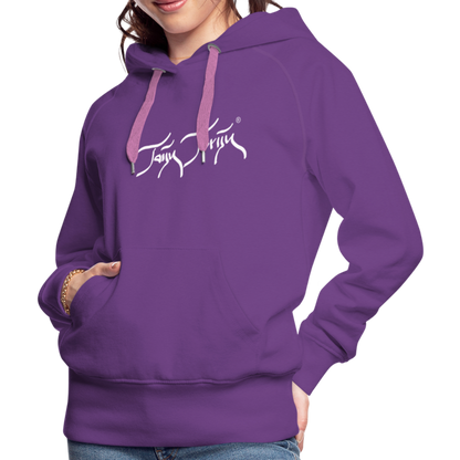 08.11.23 Taijn Torijn "Blacktip Reef Sharks - Bora Bora" - DAMEN Premium Hoodie Purple - Purple