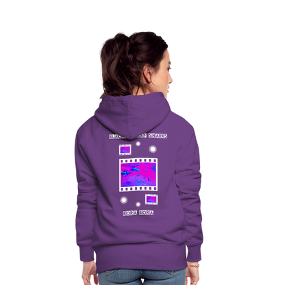 08.11.23 Taijn Torijn "Blacktip Reef Sharks - Bora Bora" - DAMEN Premium Hoodie Purple - Purple