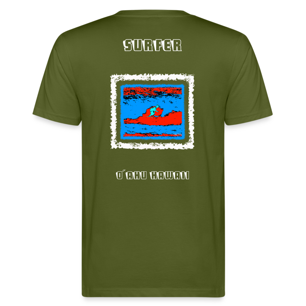 08.11.23 TaijnTorijn - Surfer - O´ahu - Herren Bio T-Shirt - verschiedene Farben - Moosgrün