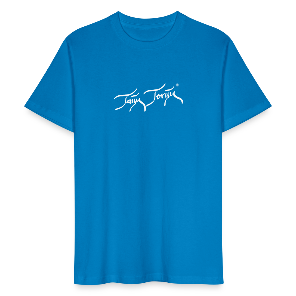 08.11.23 Taijn Torijn - "Taijn Torijn" - HERREN Bio-T-Shirt WHITE - Pfauenblau