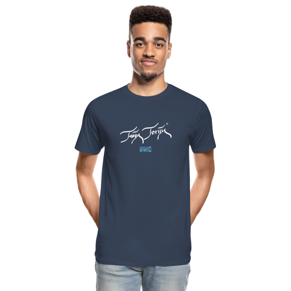 02.07.24 Taijn Torijn "Nature accepts us the way we are!" - Herren Bio-T-Shirt - Navy